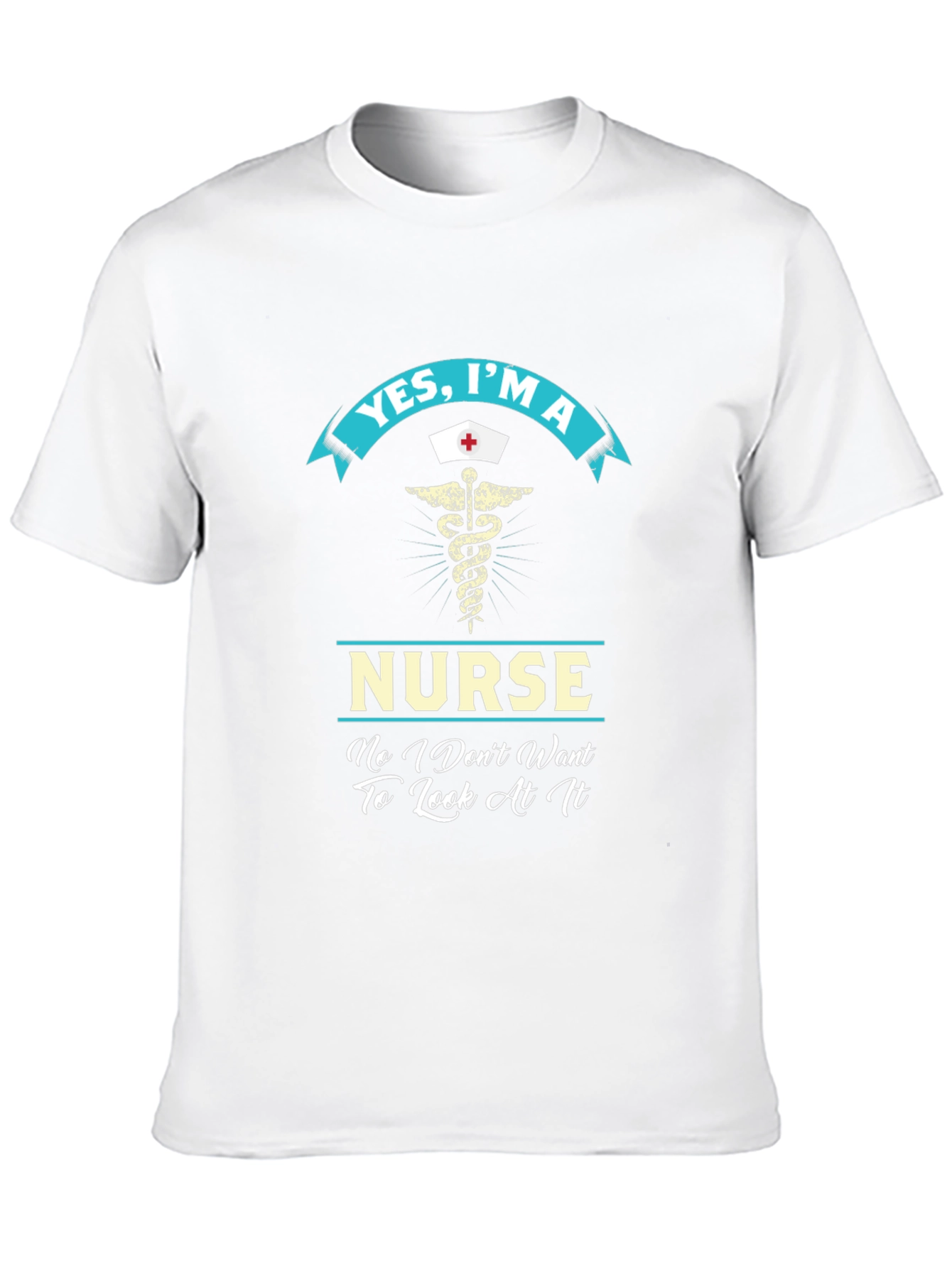 Yes Im A Nurse Funny Black T-Shirt