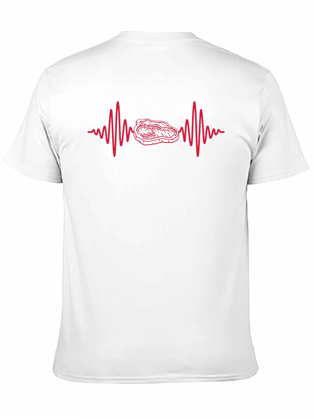 Steak Lovers Heartbeat Graphic T-Shirt