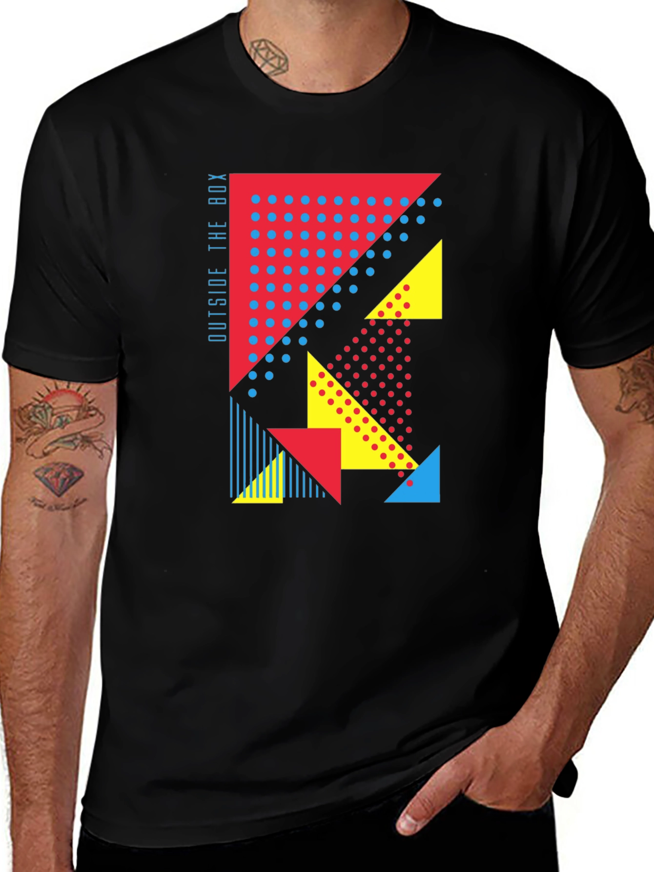 Geometric Graphic Print Tee - Outside the Box