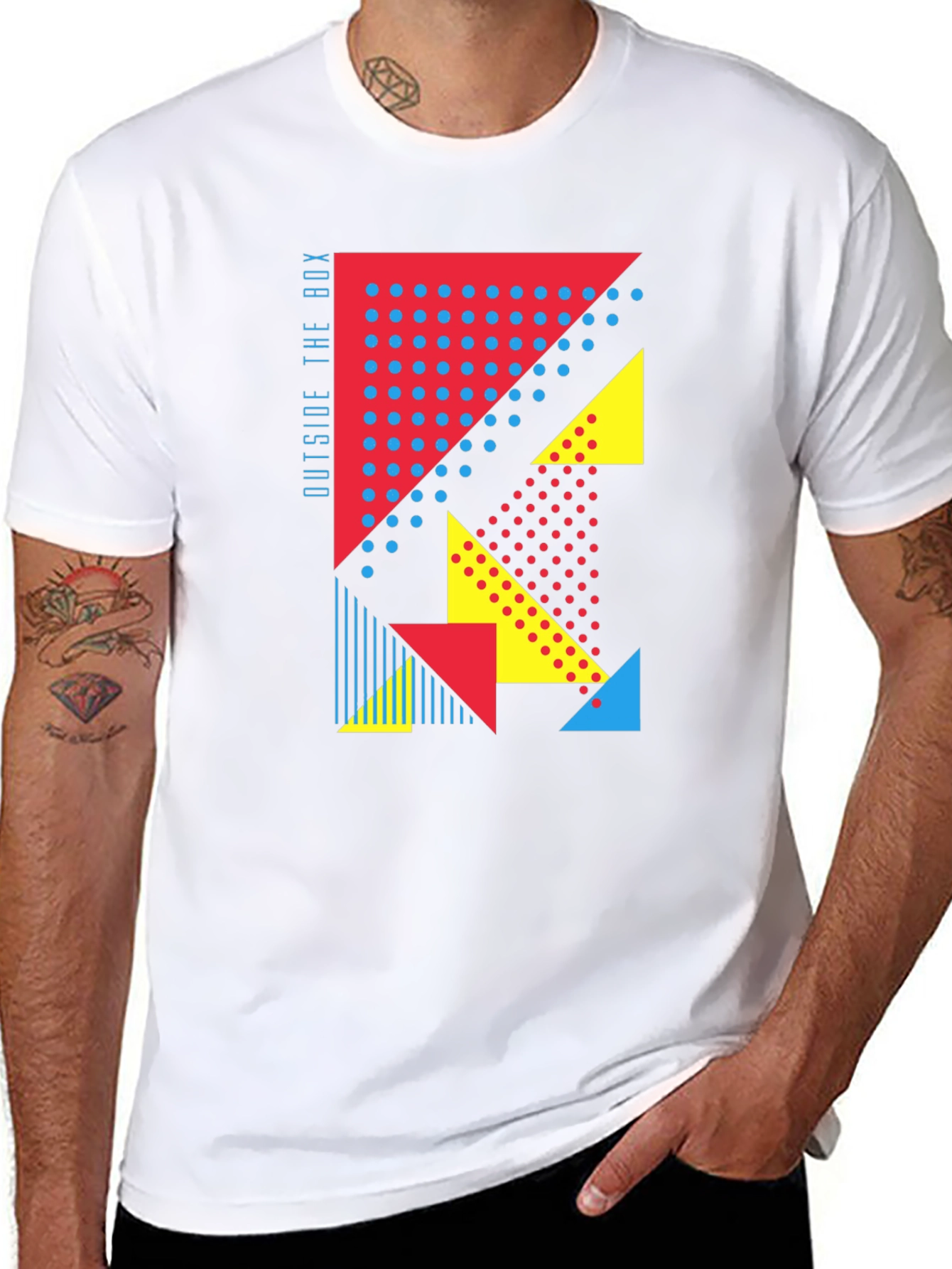 Geometric Graphic Print Tee - Outside the Box