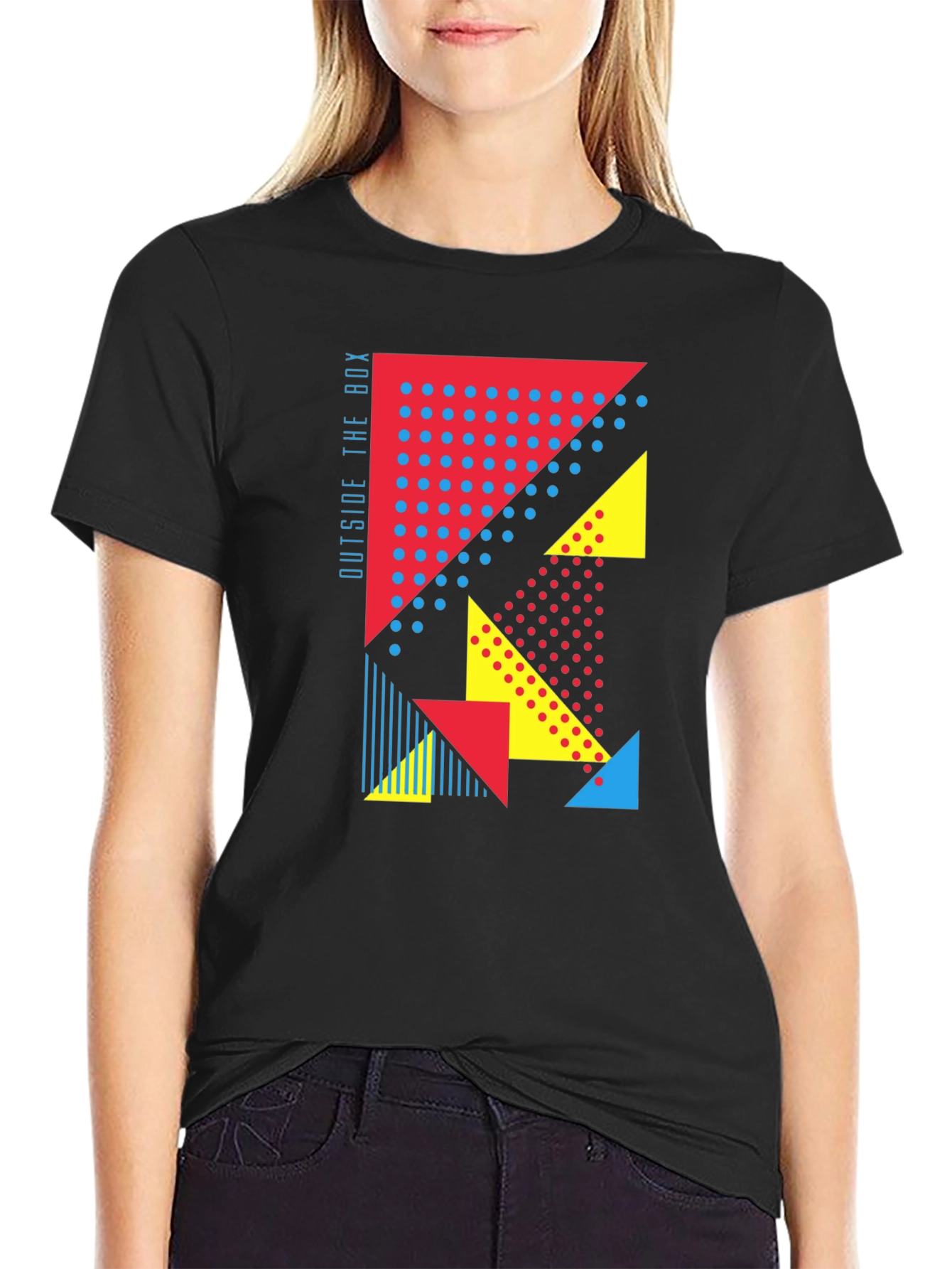 Geometric Graphic Print Tee - Outside the Box
