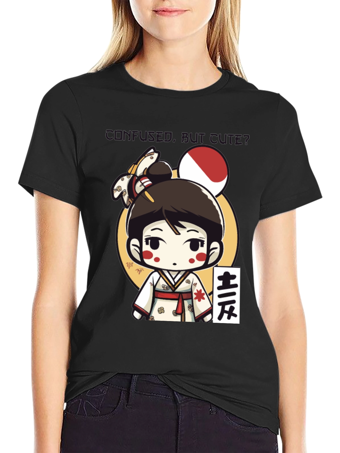 Kawaii Kimono Girl T-Shirt - Japanese Anime Style