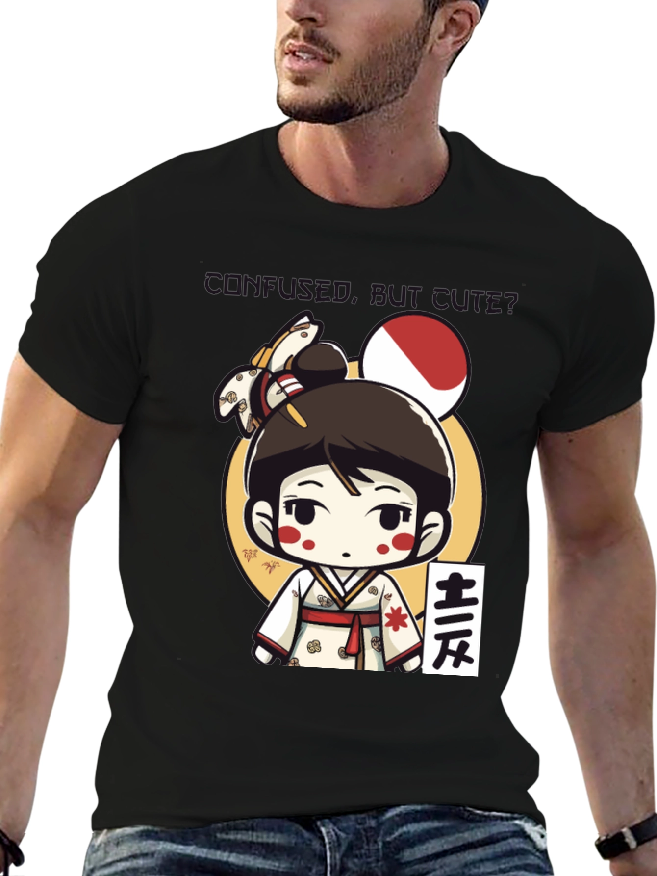 Kawaii Kimono Girl T-Shirt - Japanese Anime Style