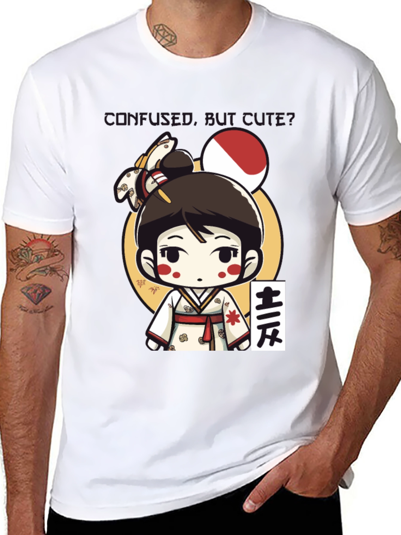 Kawaii Kimono Girl T-Shirt - Japanese Anime Style