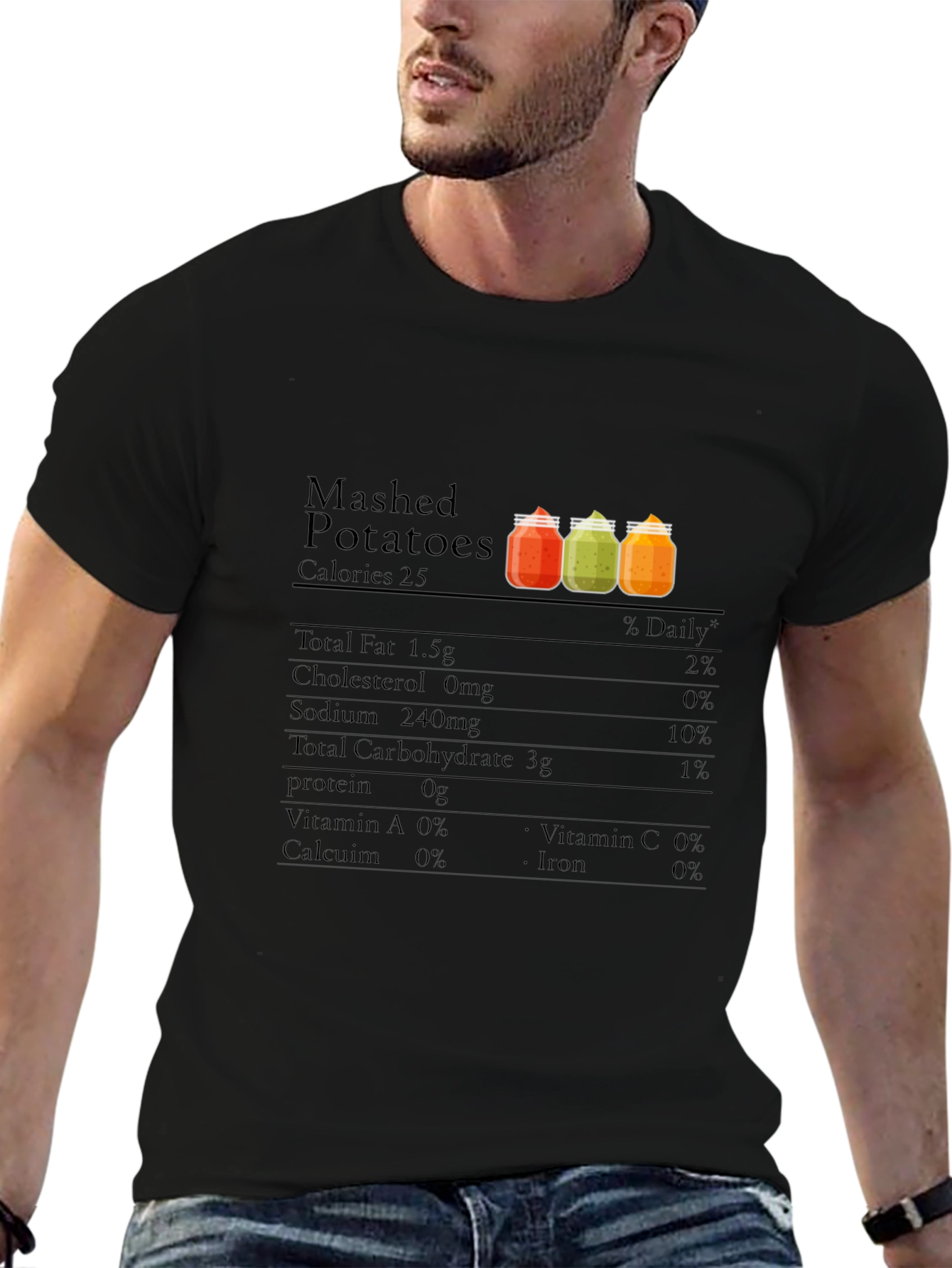 Mashed Potatoes Nutrition Facts T-Shirt
