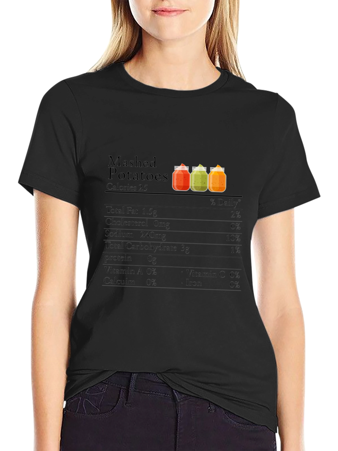 Mashed Potatoes Nutrition Facts T-Shirt