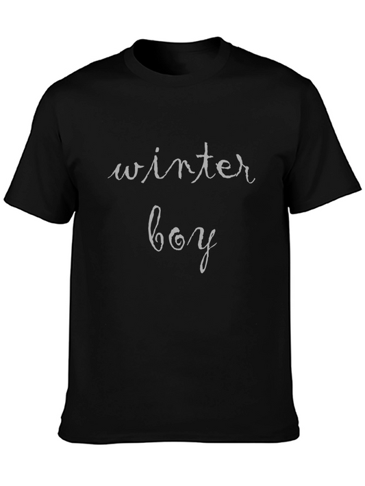 Winter Boy Black T-Shirt - Stylish & Comfortable