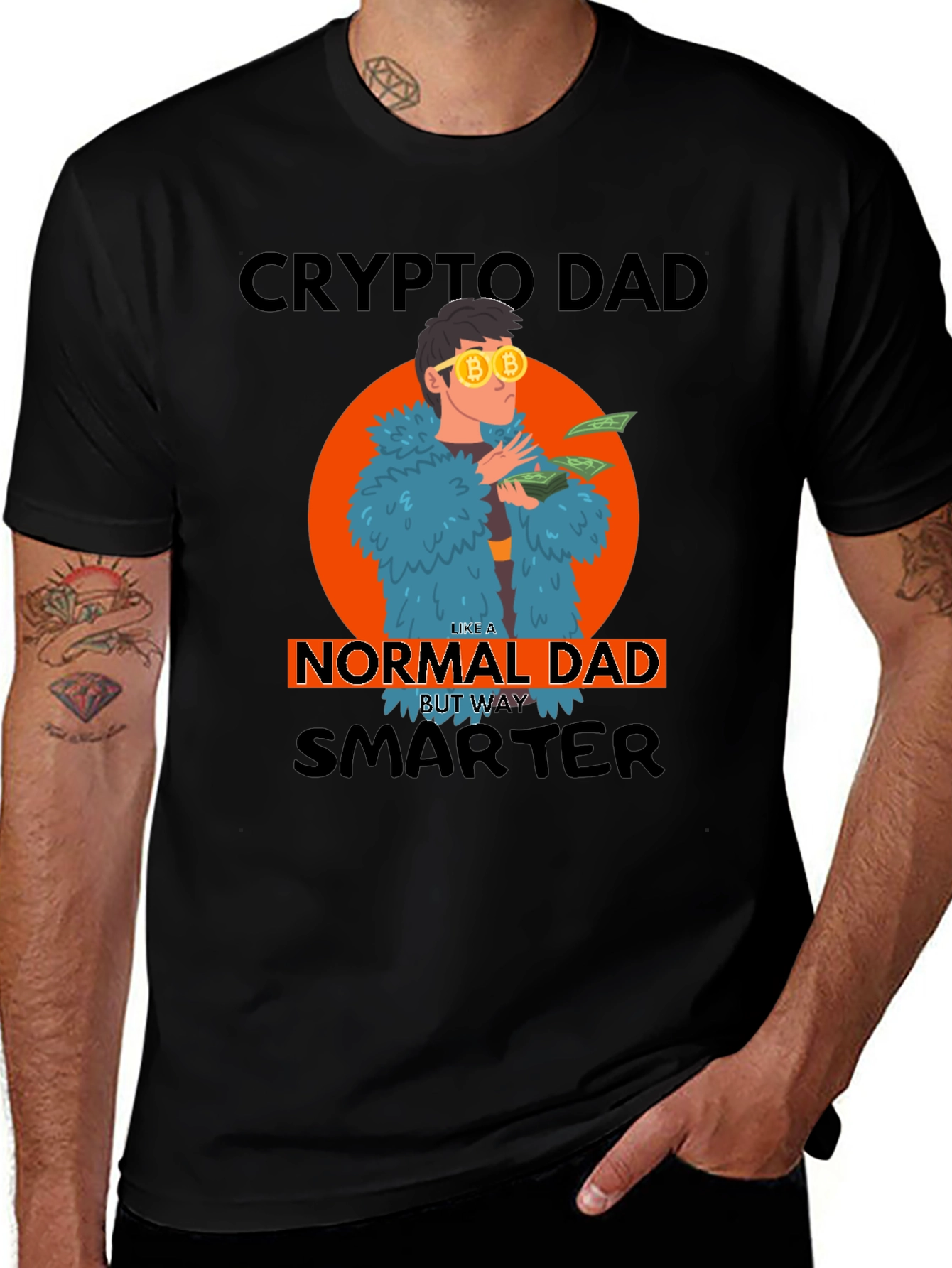 Crypto Dad T-Shirt - Smarter Than Normal!