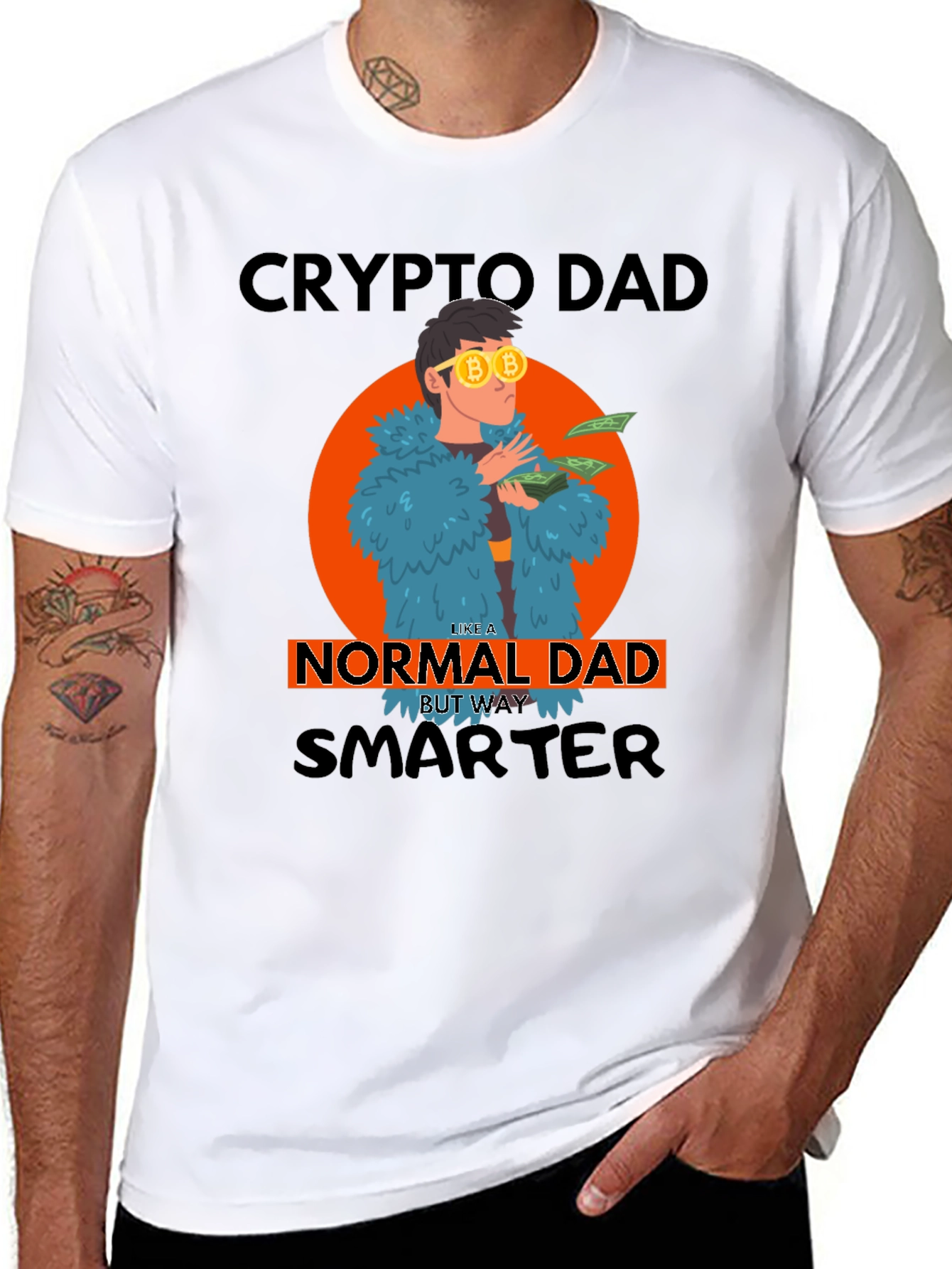 Crypto Dad T-Shirt - Smarter Than Normal!