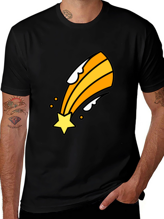 Shooting Star Graphic Tee - Black
