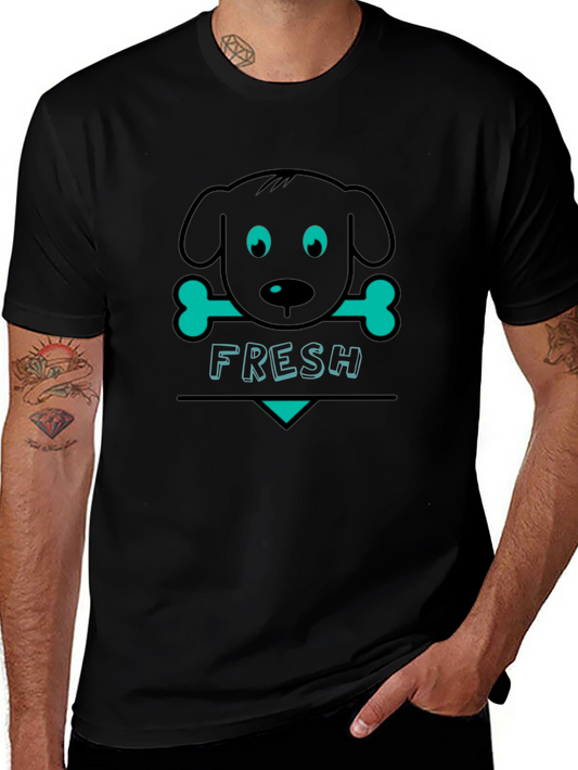 Fresh Pup Graphic Tee - Black