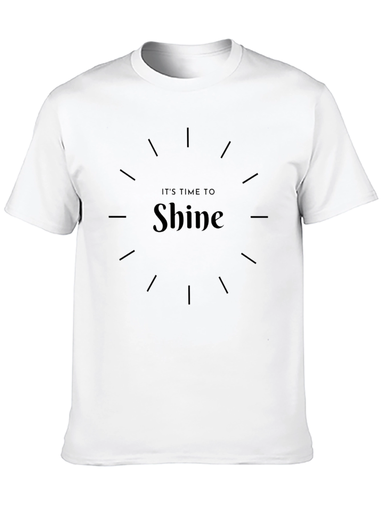 Its Time to Shine Graphic Black T-Shirt
