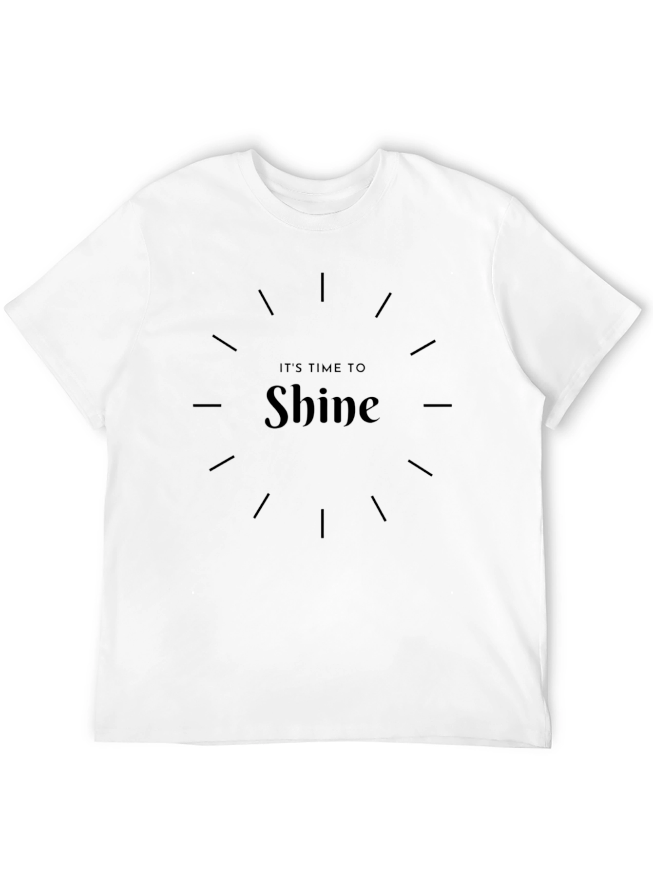 Its Time to Shine Graphic Black T-Shirt