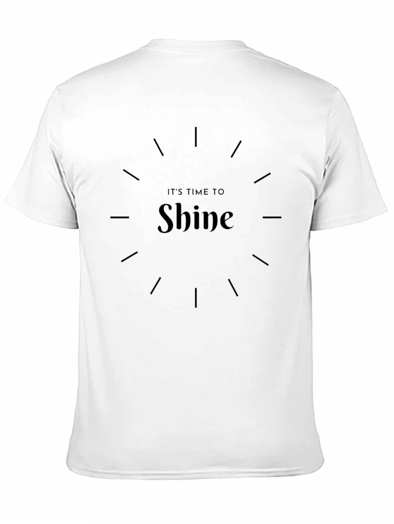Its Time to Shine Graphic Black T-Shirt