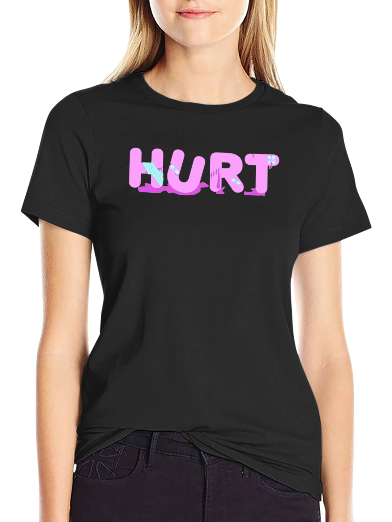 Hurt T-Shirt - Black Graphic Tee