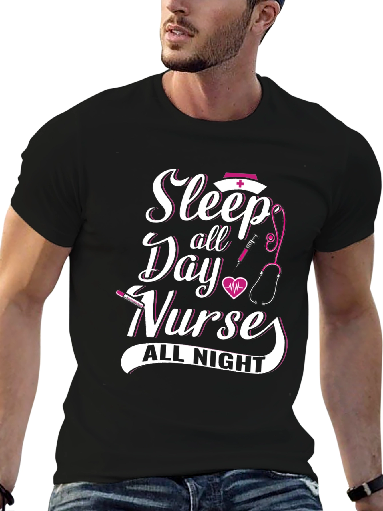 Sleep All Day Nurse All Night T-Shirt