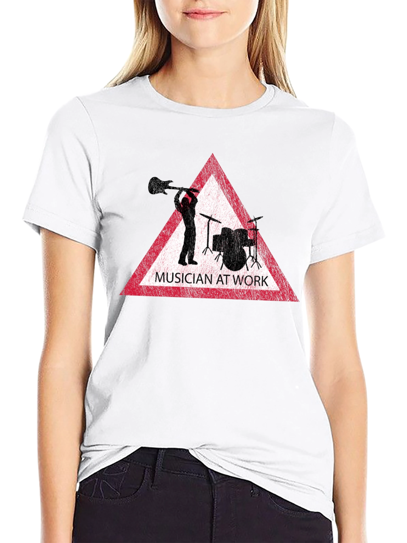 Musician at Work Black T-Shirt