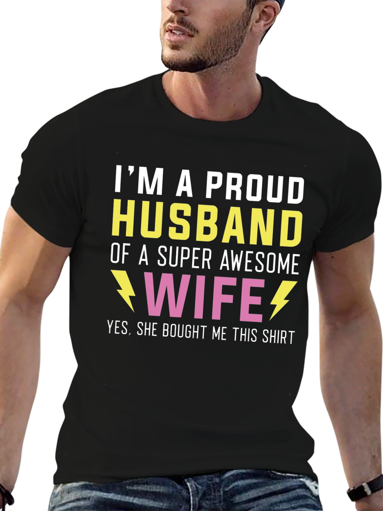 Proud Husband T-Shirt - Awesome Wife Gift