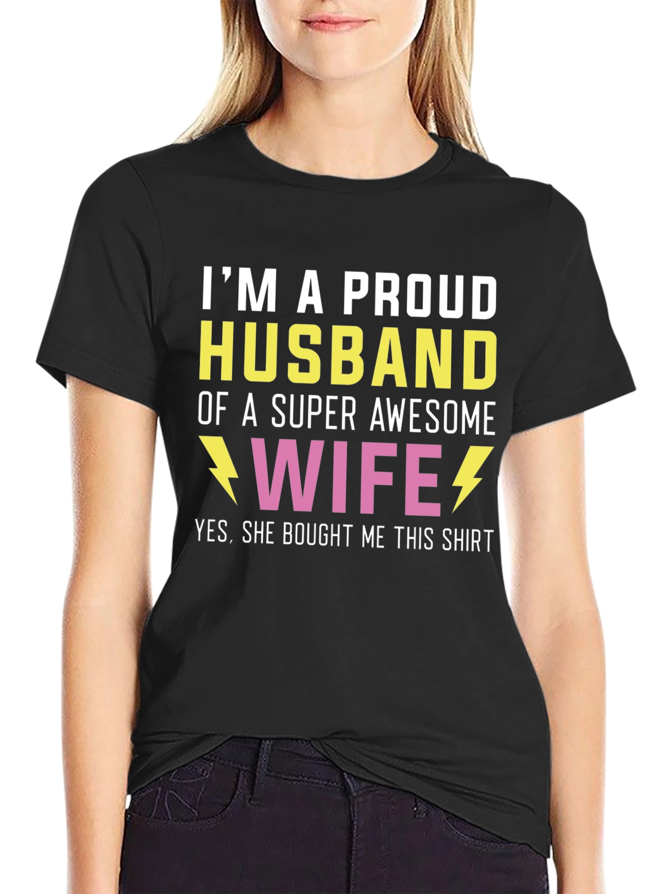 Proud Husband T-Shirt - Awesome Wife Gift