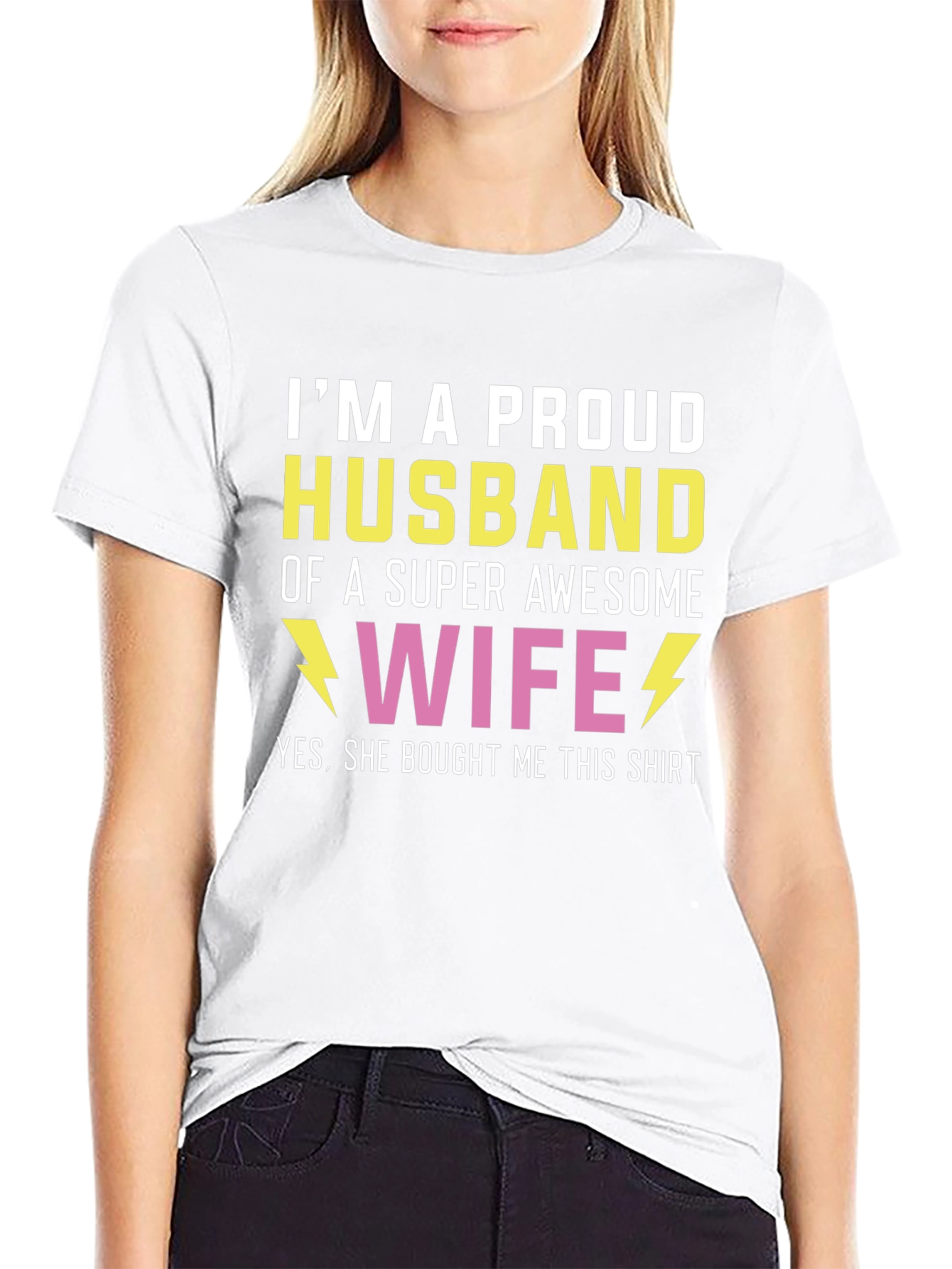 Proud Husband T-Shirt - Awesome Wife Gift
