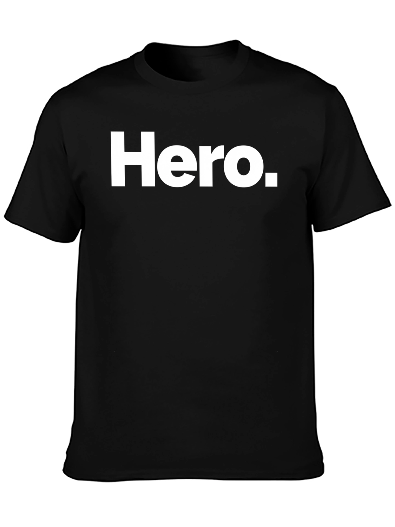 Hero. Graphic T-Shirt - Black Cotton Blend
