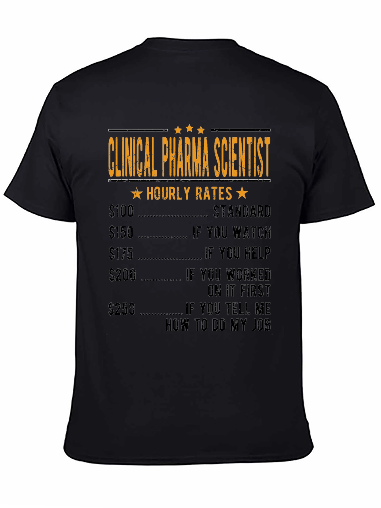 Clinical Pharma Scientist Hourly Rate T-Shirt