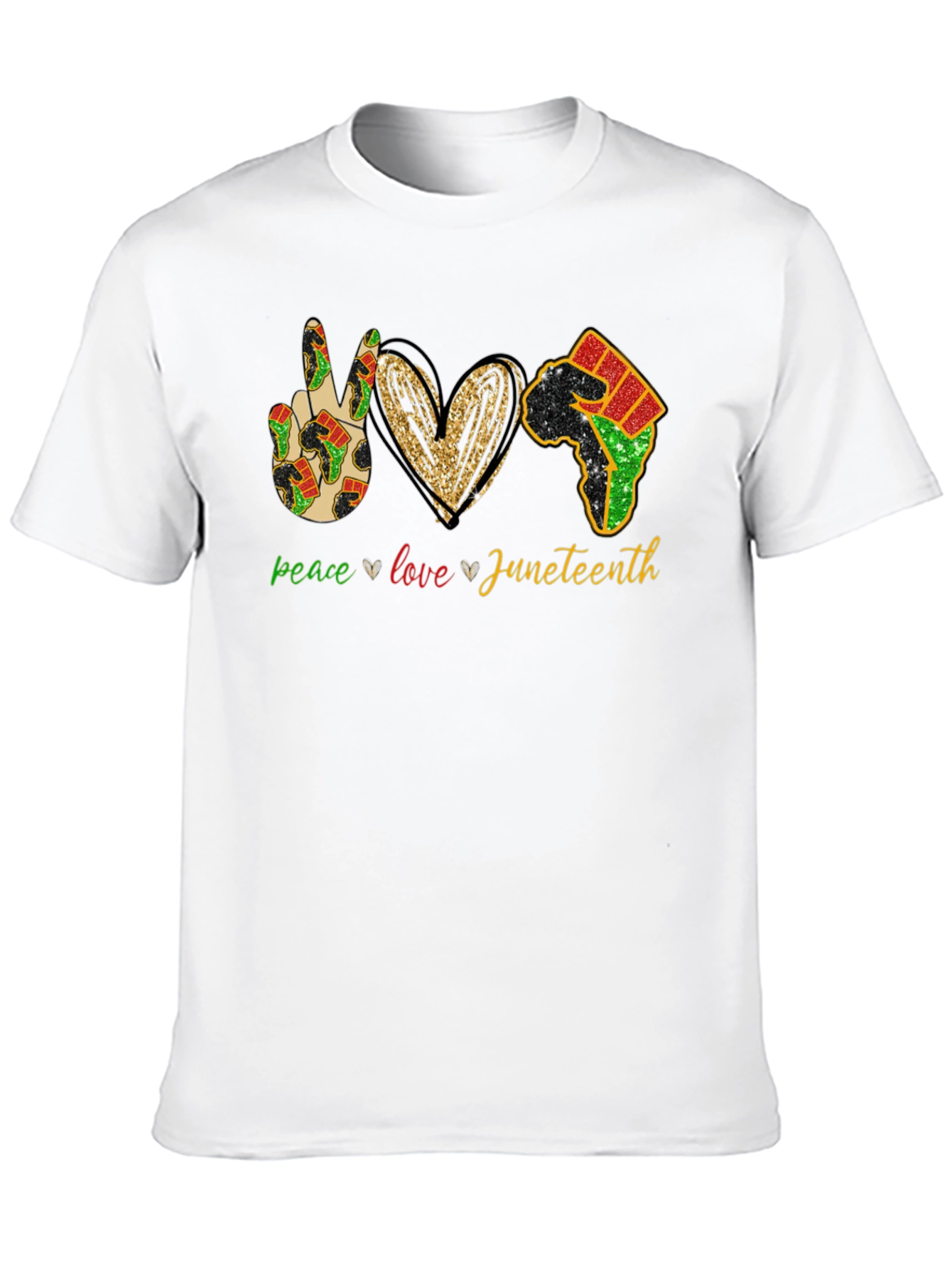 Juneteenth Peace Love Equality T-Shirt