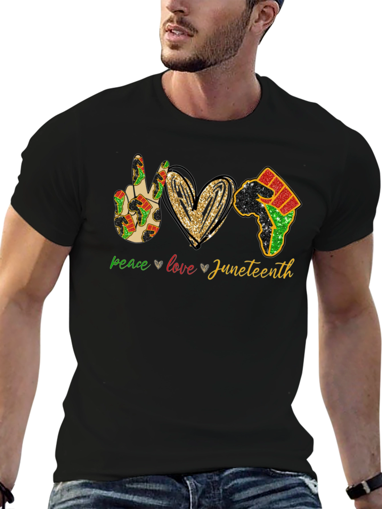 Juneteenth Peace Love Equality T-Shirt