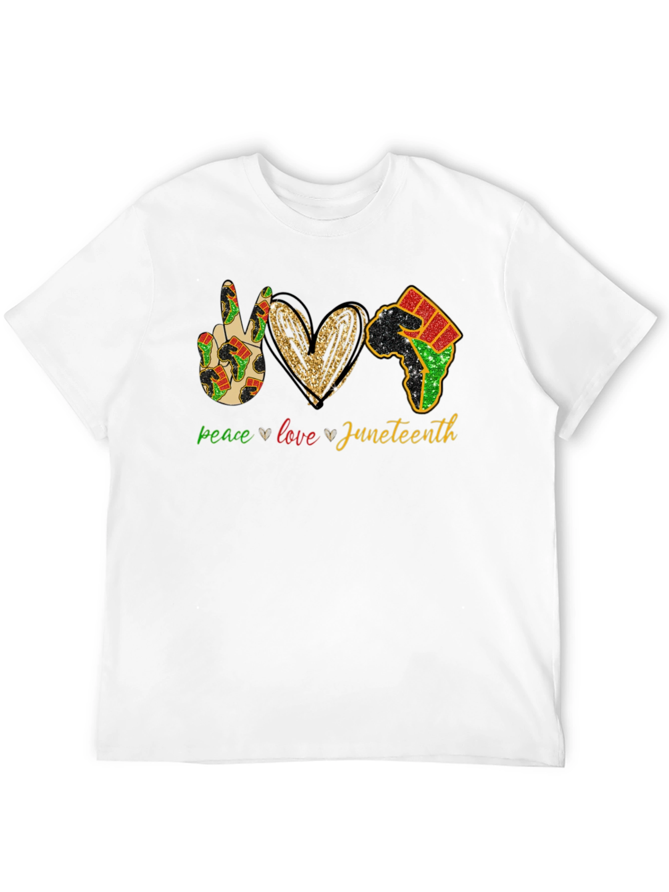 Juneteenth Peace Love Equality T-Shirt