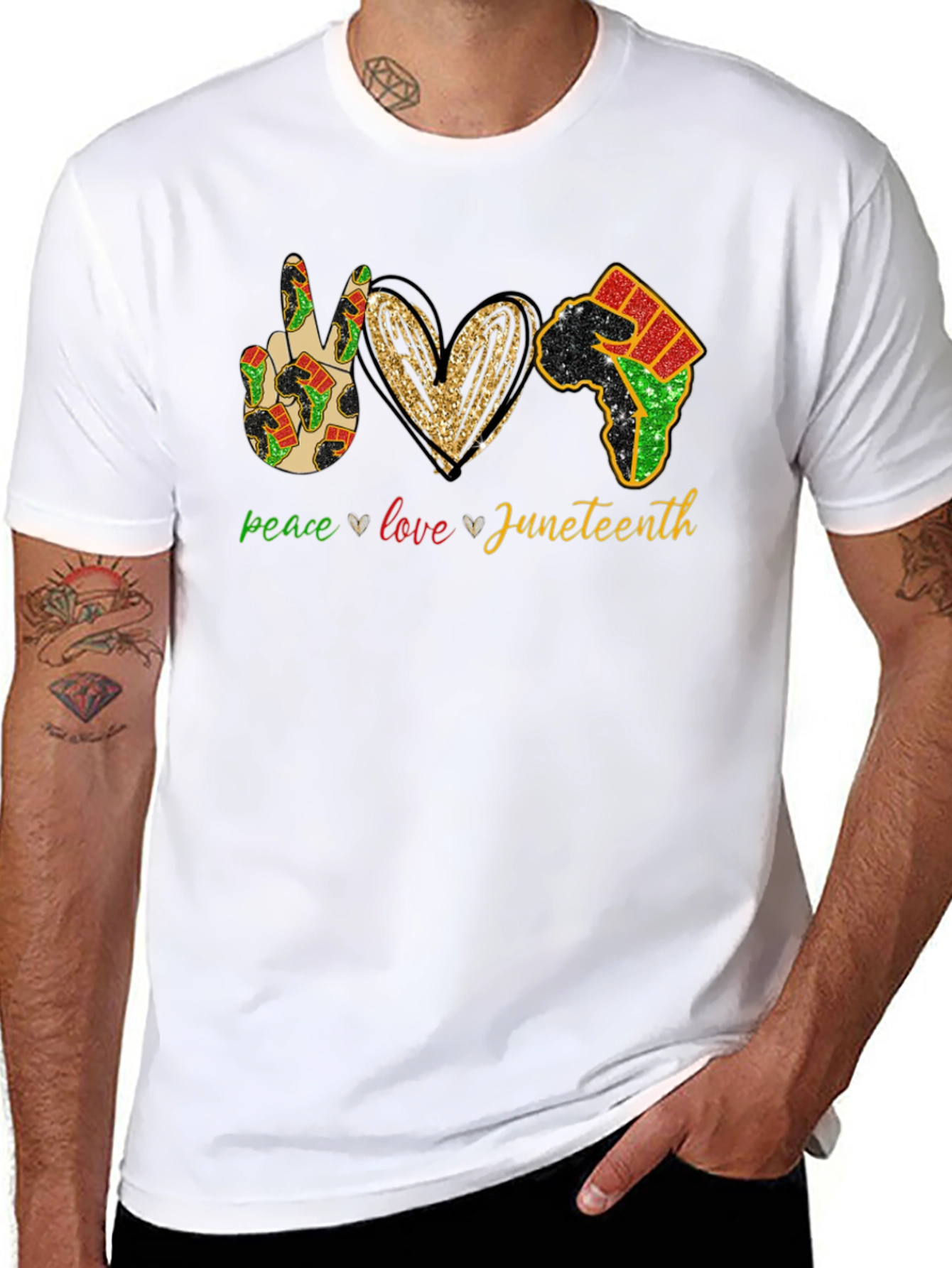 Juneteenth Peace Love Equality T-Shirt