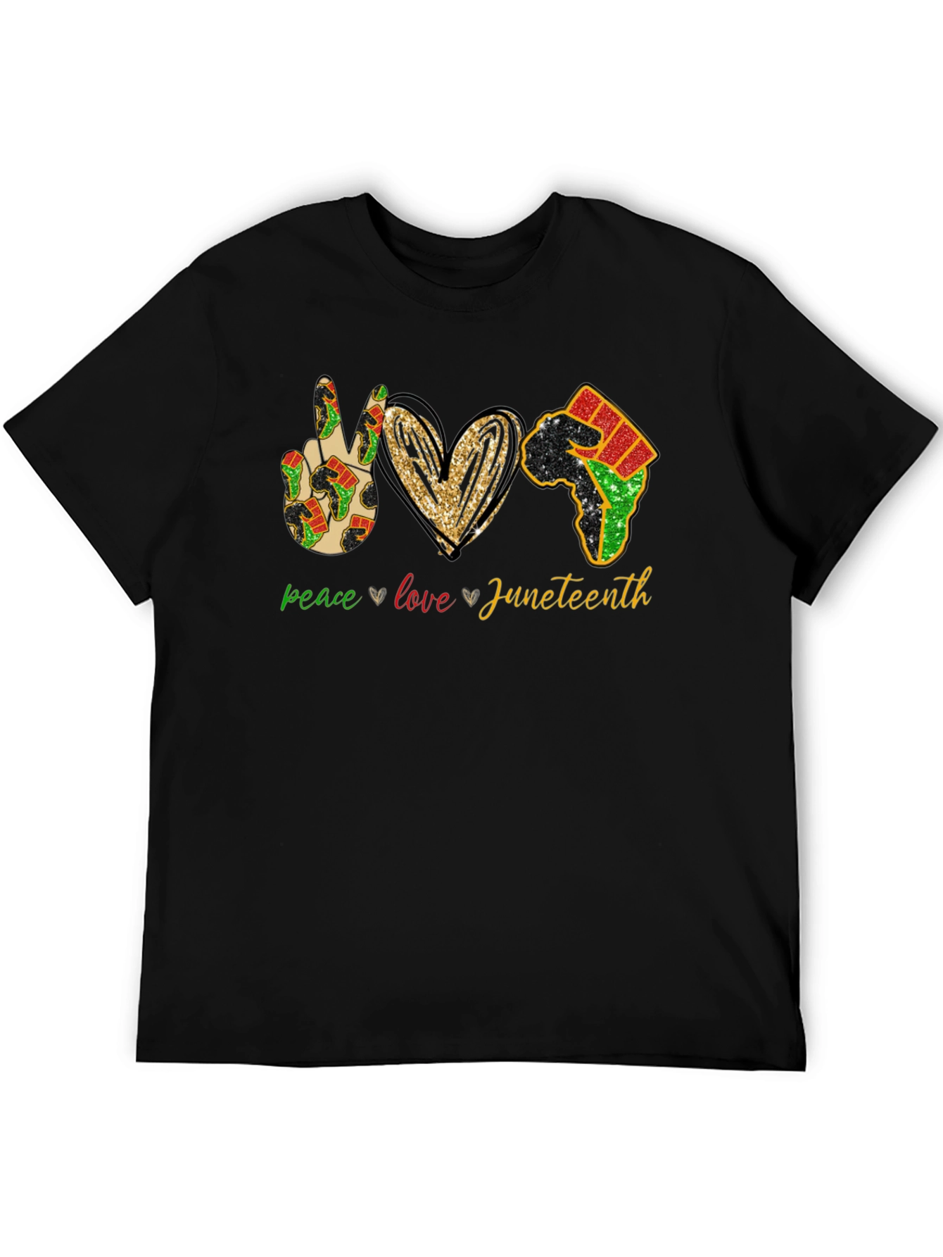 Juneteenth Peace Love Equality T-Shirt