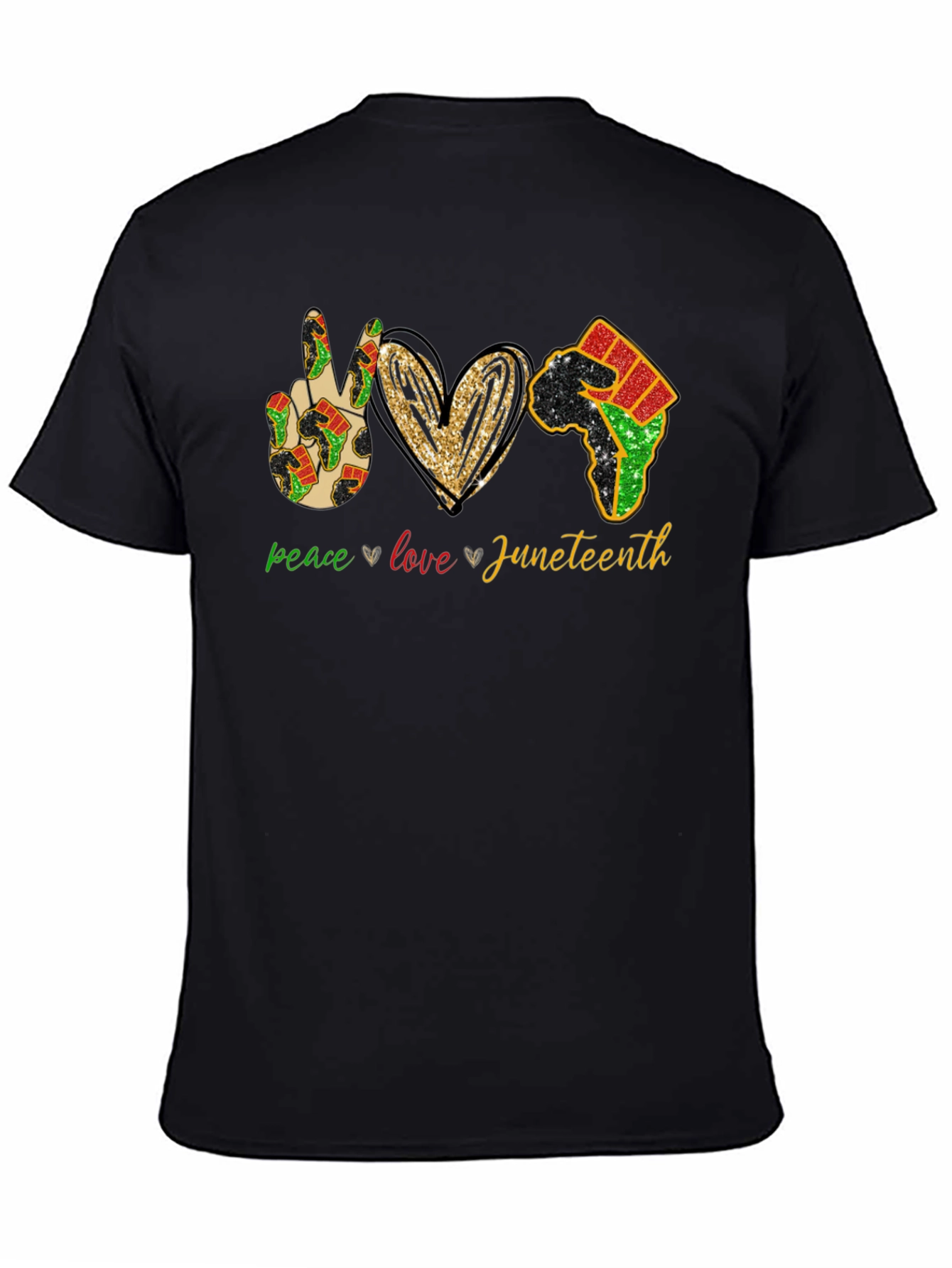 Juneteenth Peace Love Equality T-Shirt