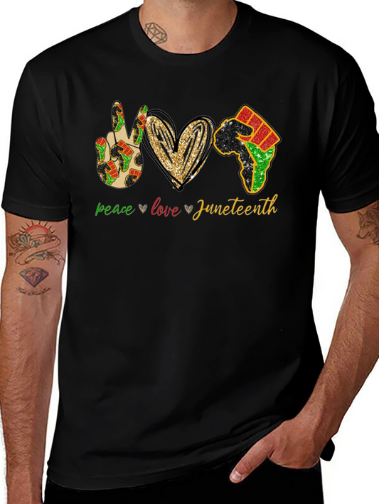 Juneteenth Peace Love Equality T-Shirt