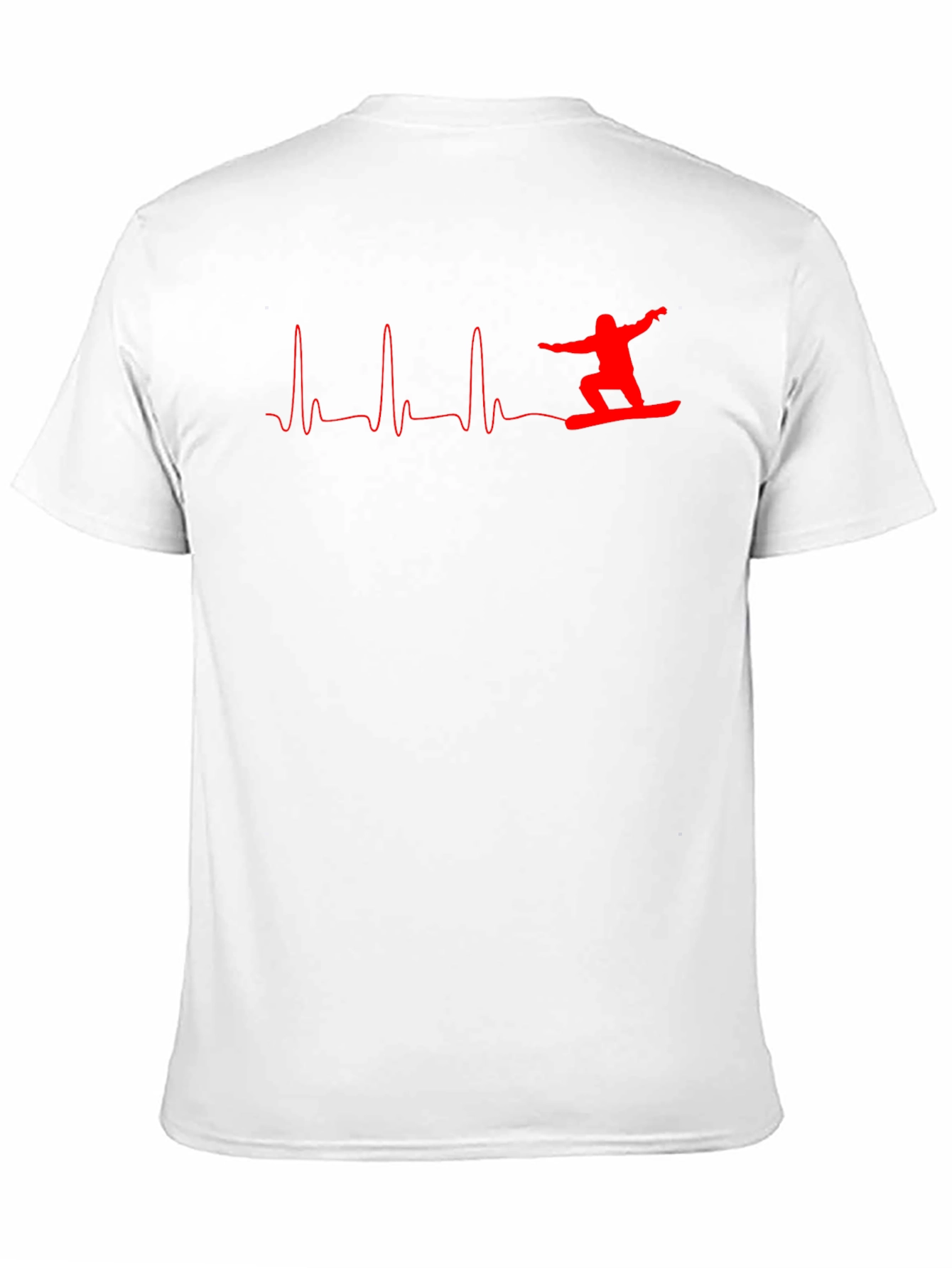 Snowboard Heartbeat Graphic T-Shirt