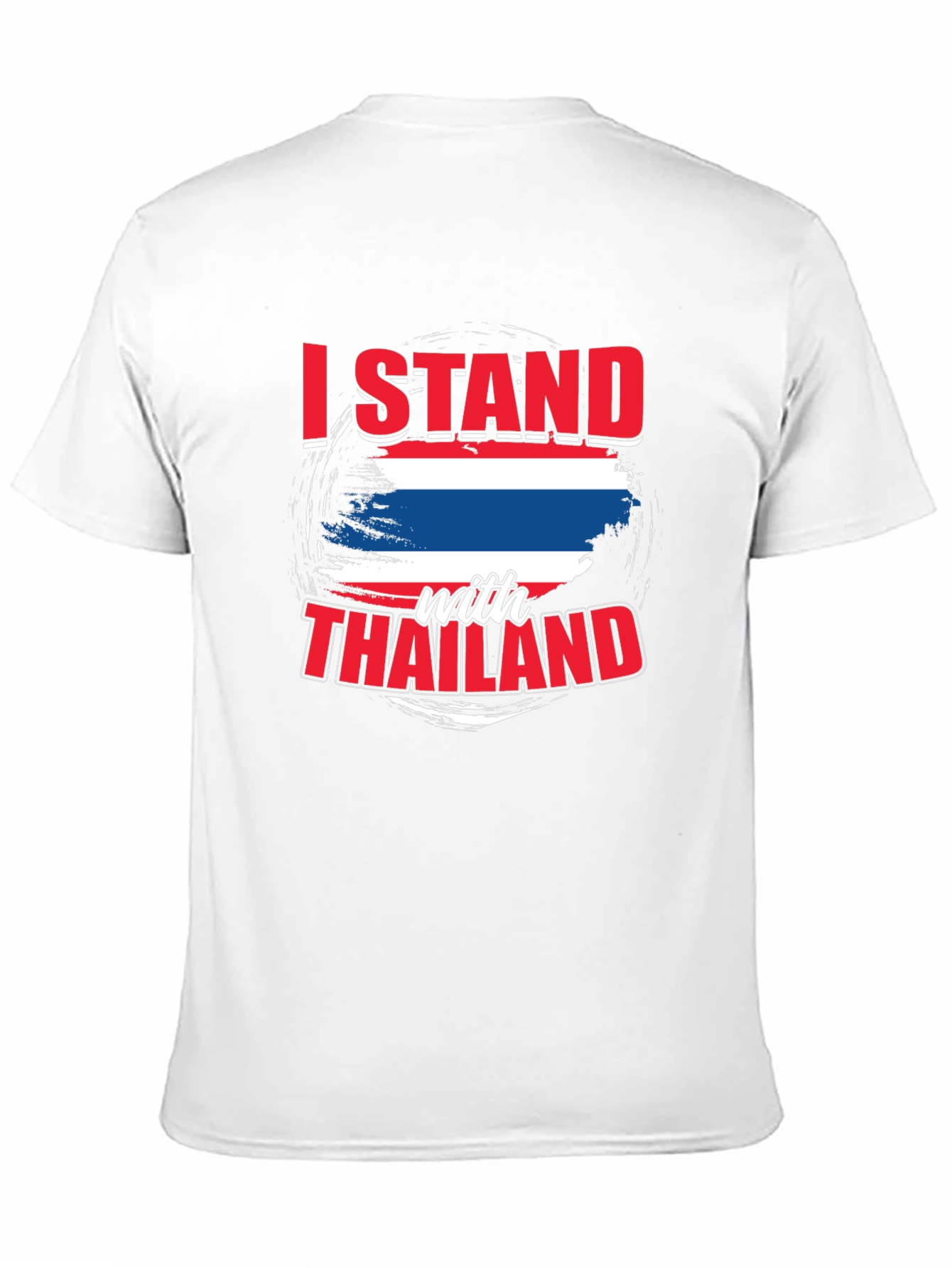 I Stand With Thailand Black T-Shirt