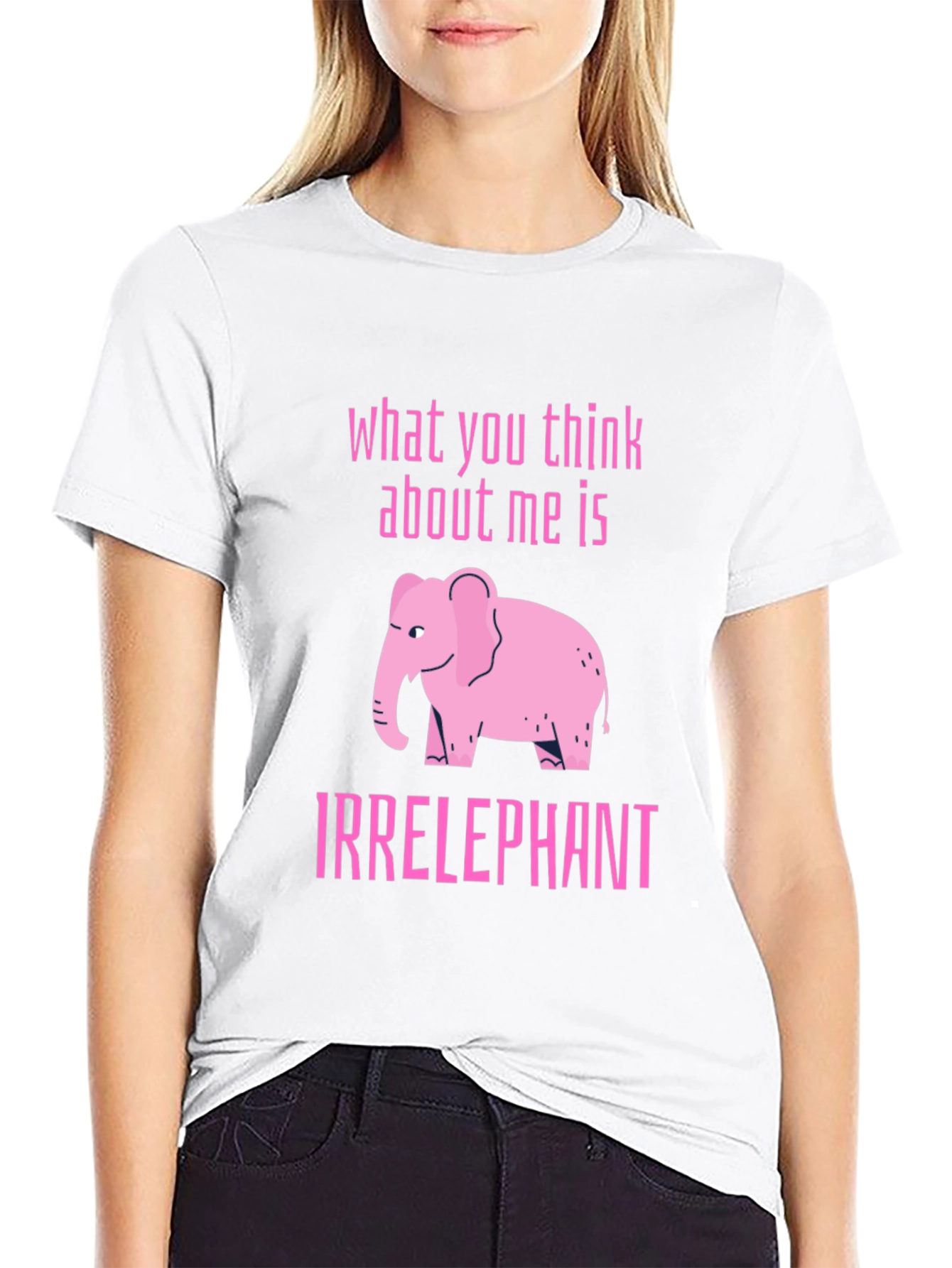 Irrelephant Graphic T-Shirt - Black Cotton Tee
