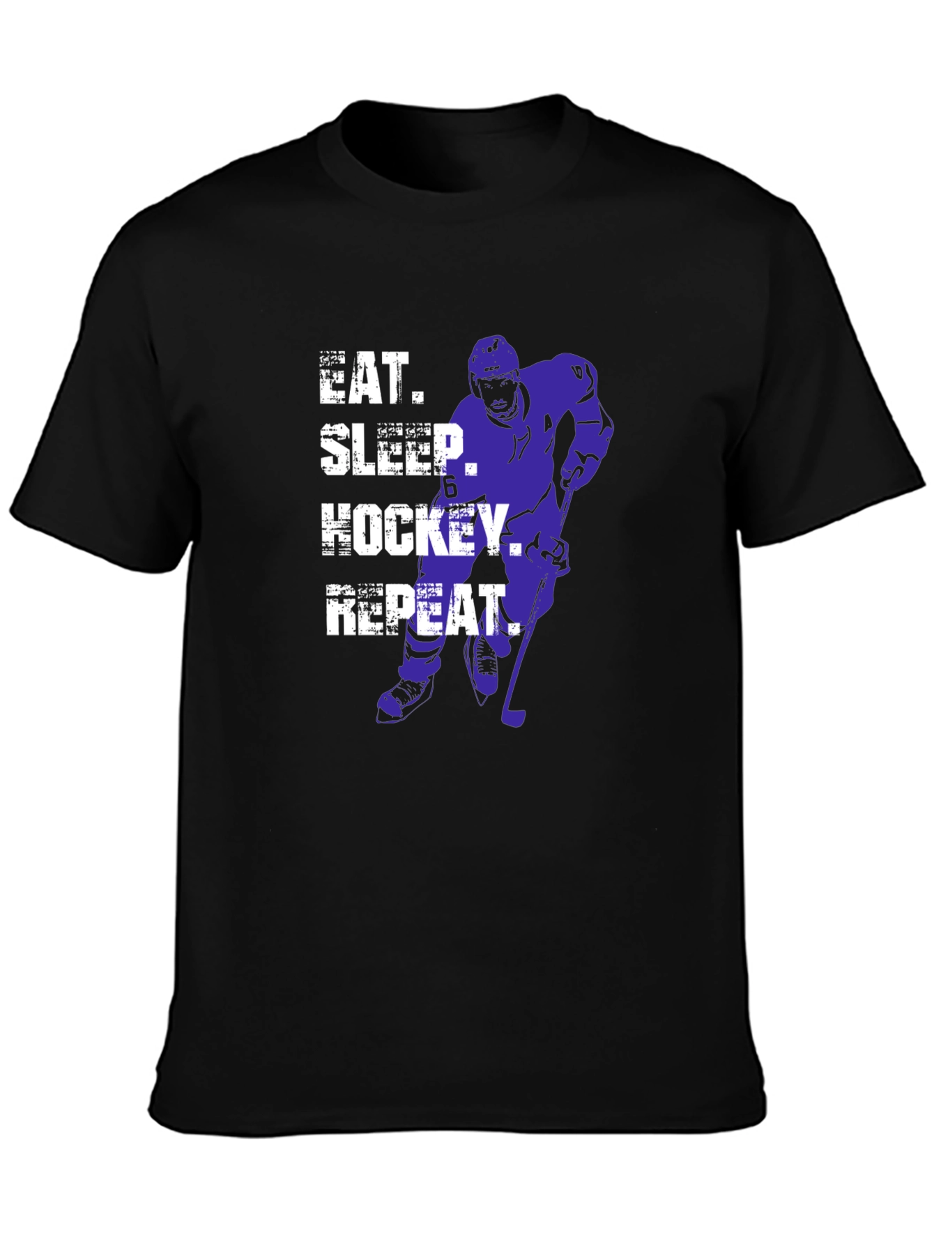 Eat Sleep Hockey Repeat Graphic Tee