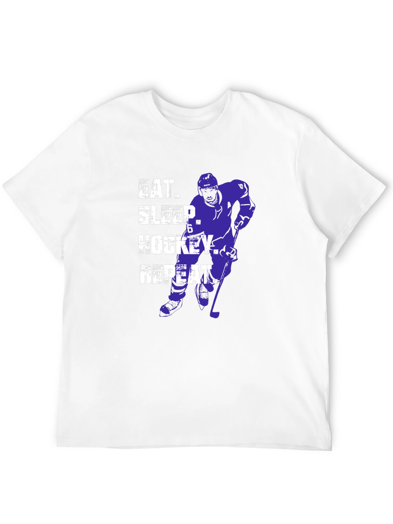 Eat Sleep Hockey Repeat Graphic Tee