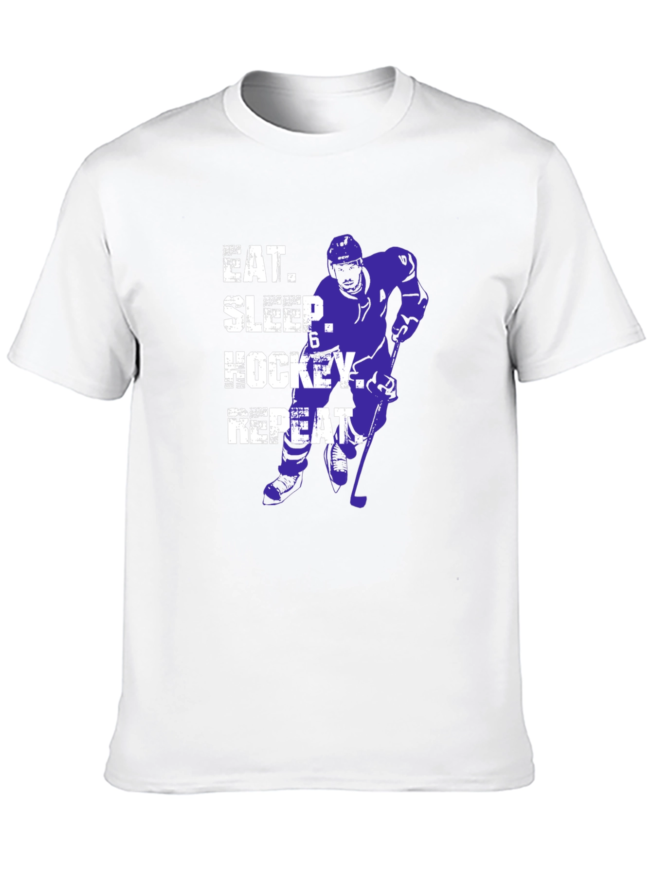 Eat Sleep Hockey Repeat Graphic Tee