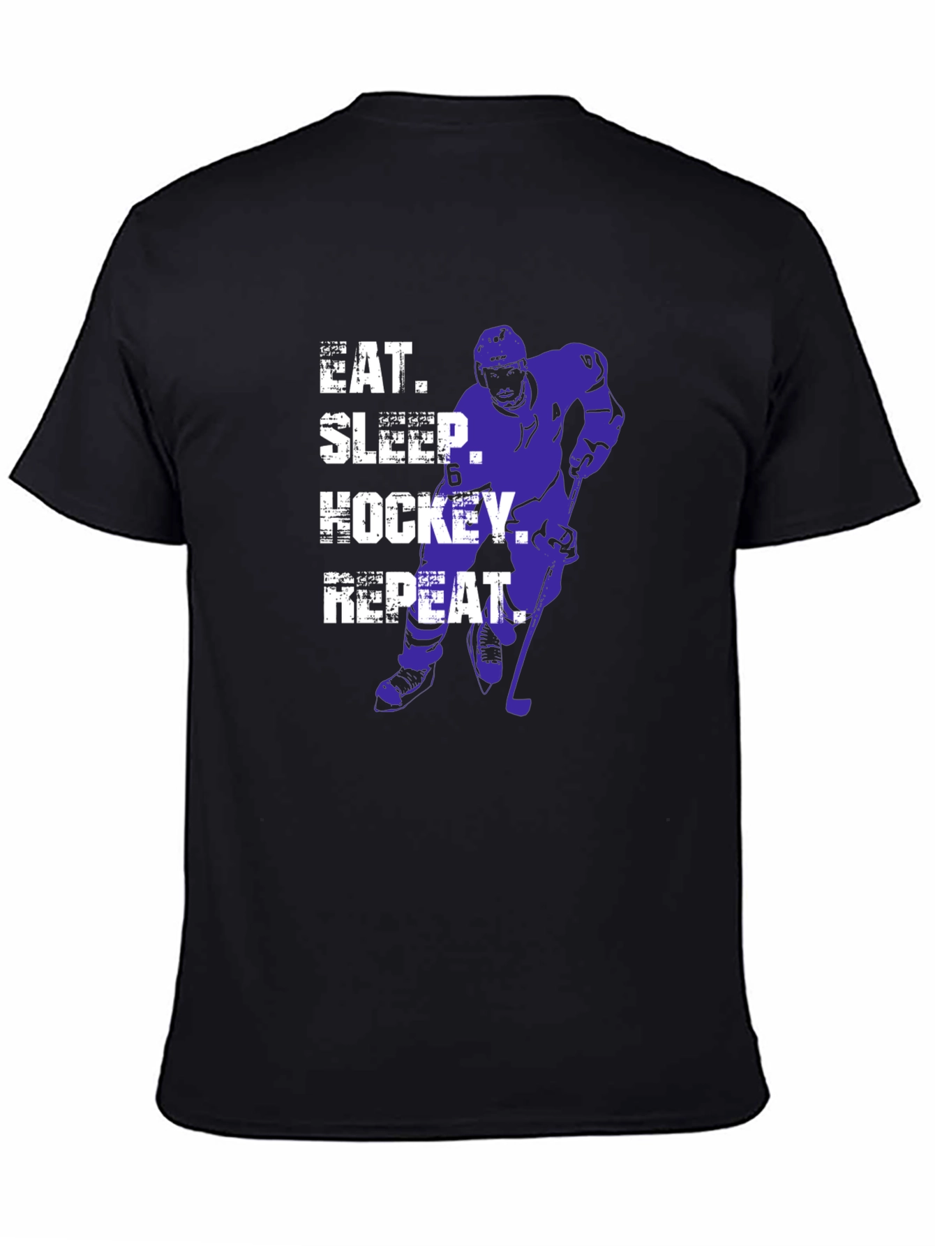 Eat Sleep Hockey Repeat Graphic Tee