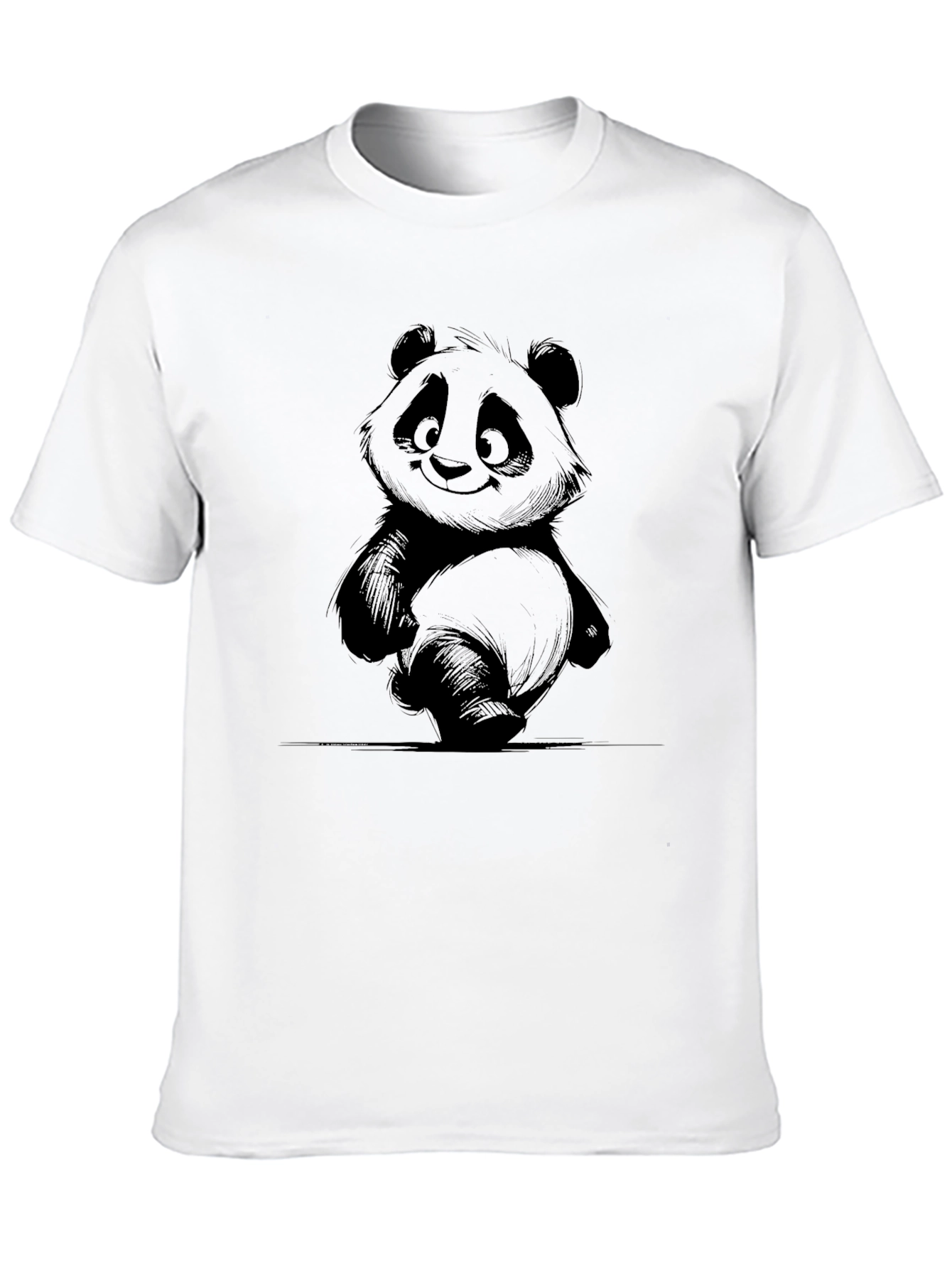 Panda Graphic Black T-Shirt
