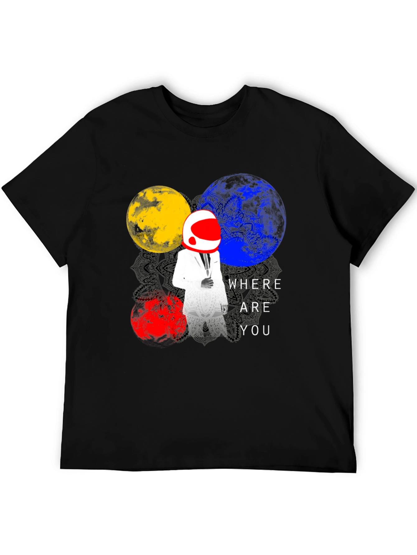 Astronaut Graphic T-Shirt - Where Are You?