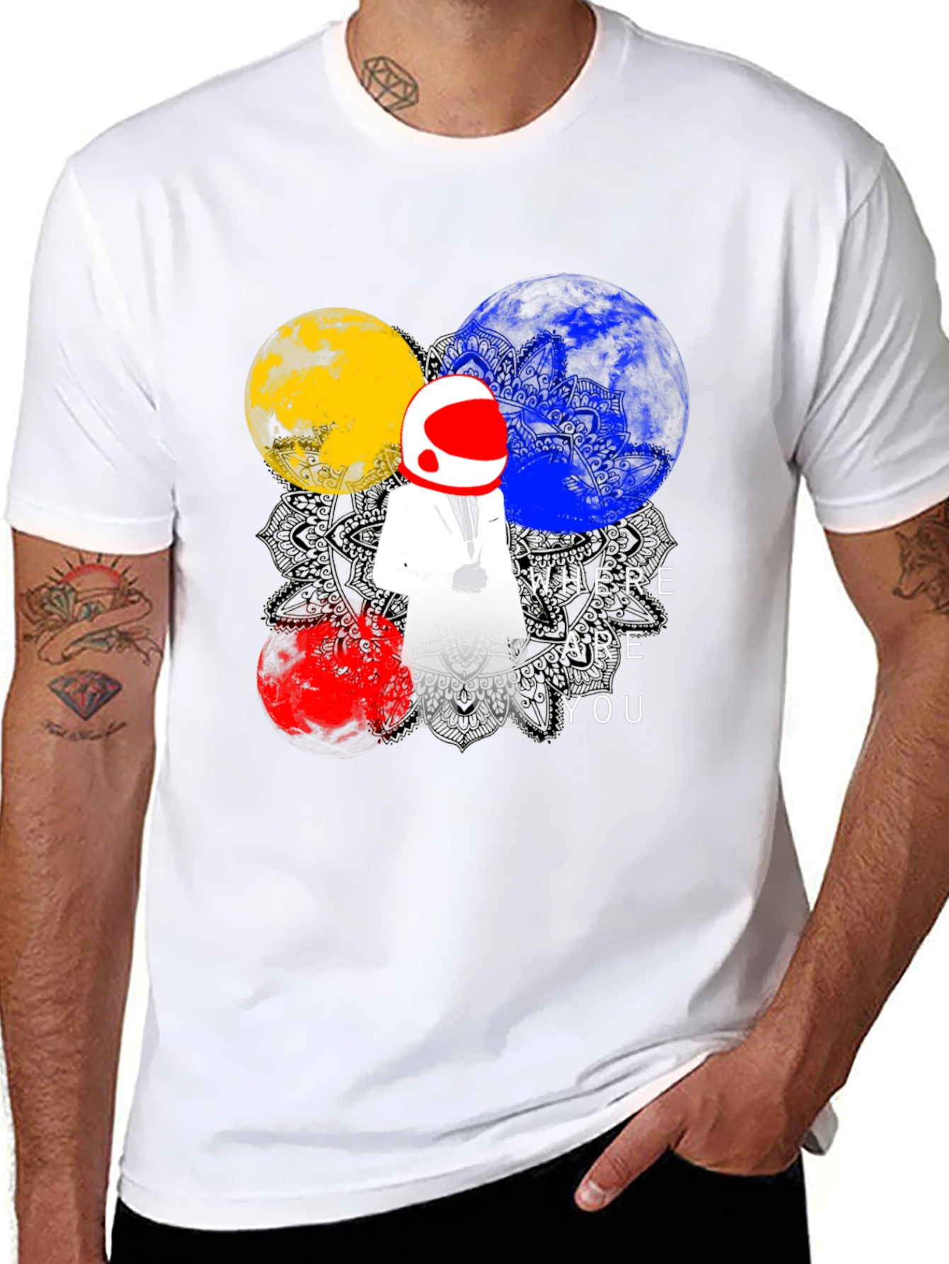 Astronaut Graphic T-Shirt - Where Are You?