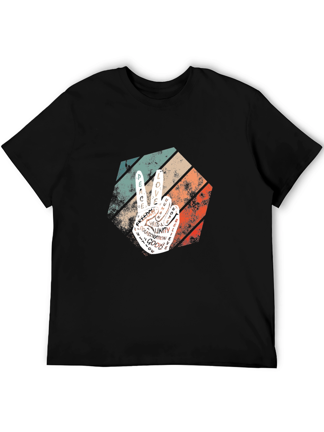 Peace Sign T-Shirt - Retro Style Graphic Tee