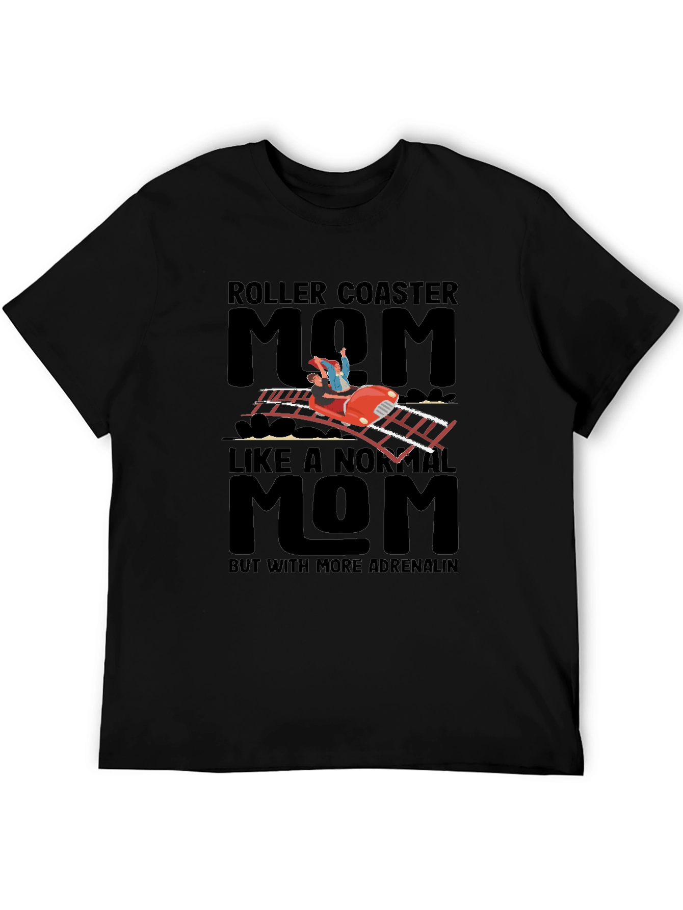 Roller Coaster Mom Graphic T-Shirt