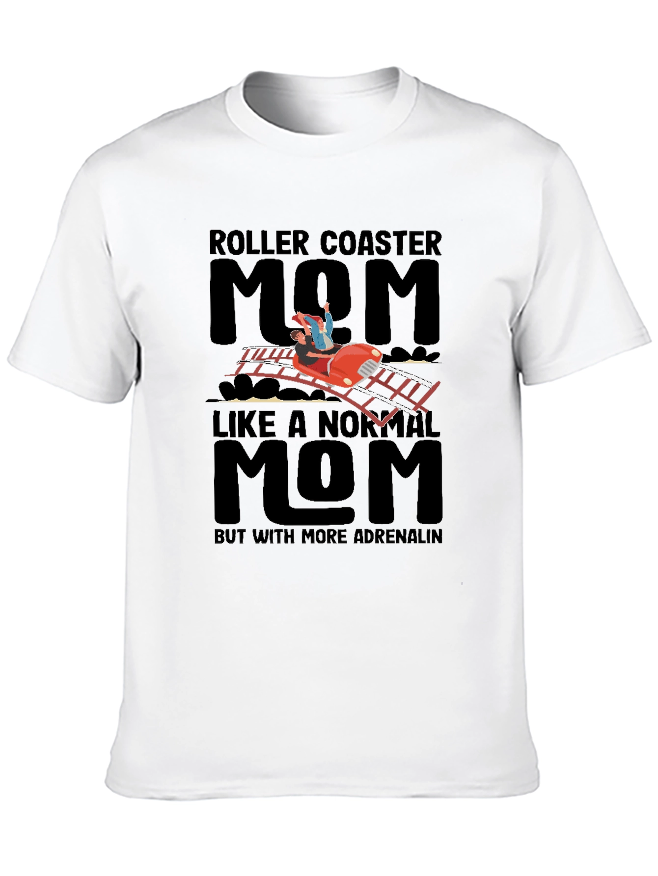 Roller Coaster Mom Graphic T-Shirt