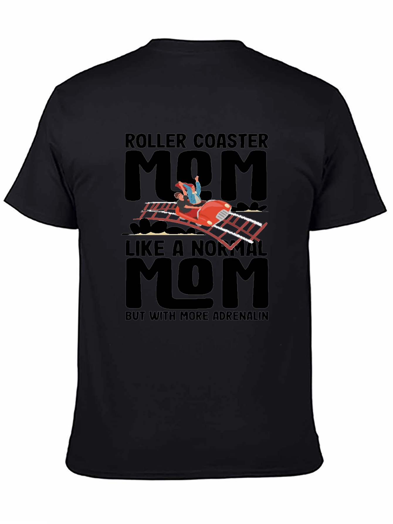Roller Coaster Mom Graphic T-Shirt
