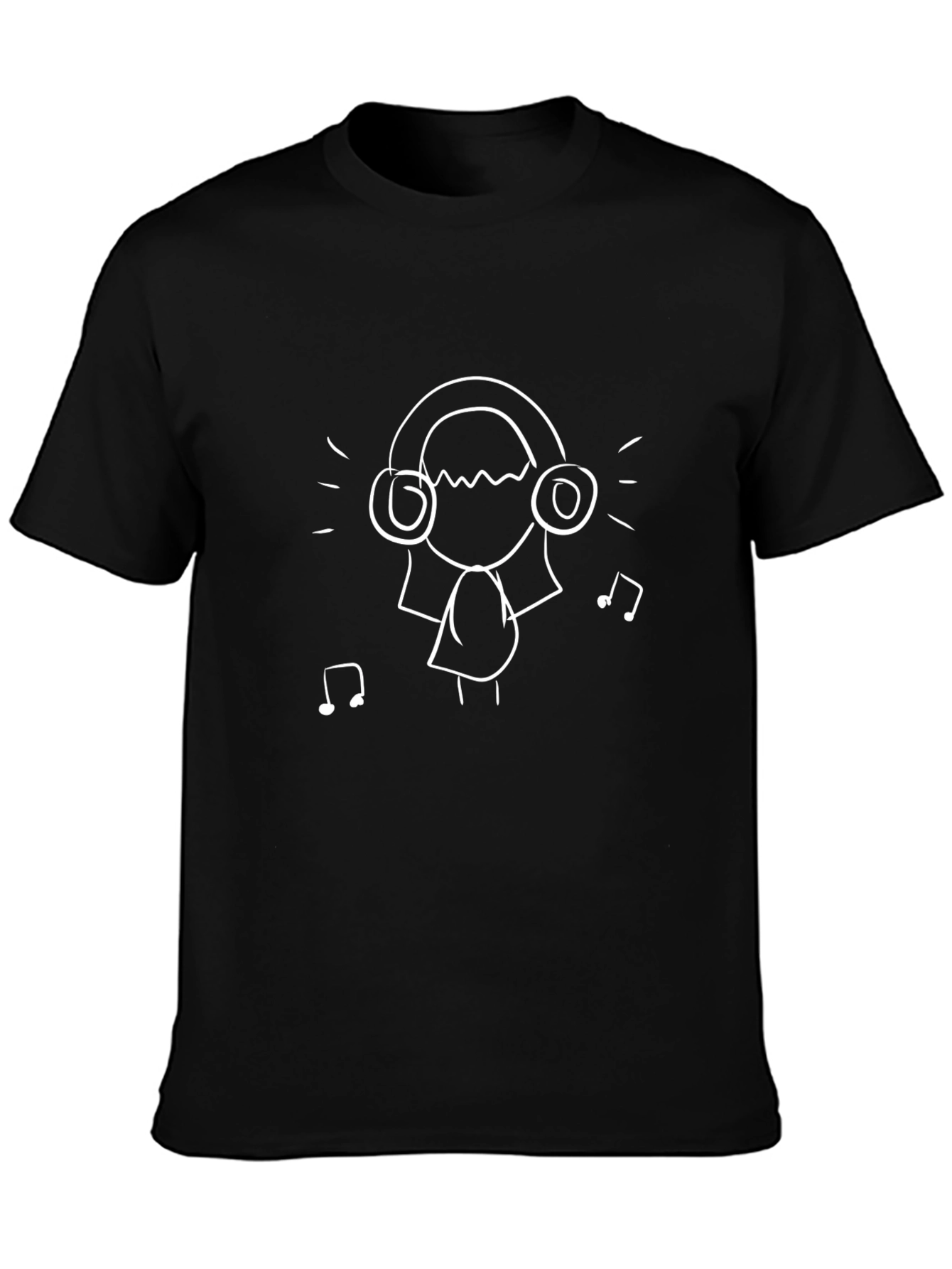 Cool Music Lovers Black T-Shirt