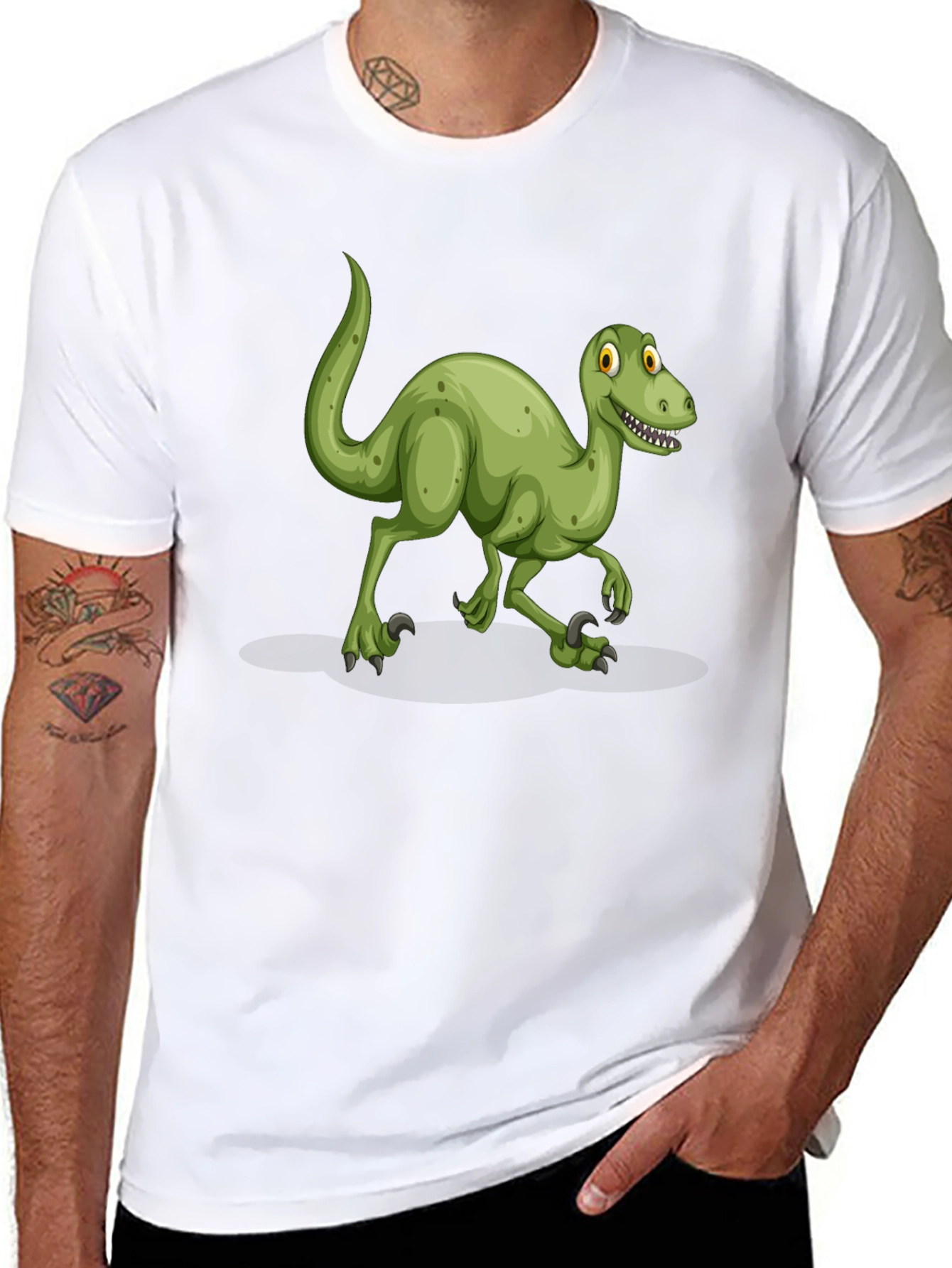 Dinosaur Graphic T-Shirt - Black