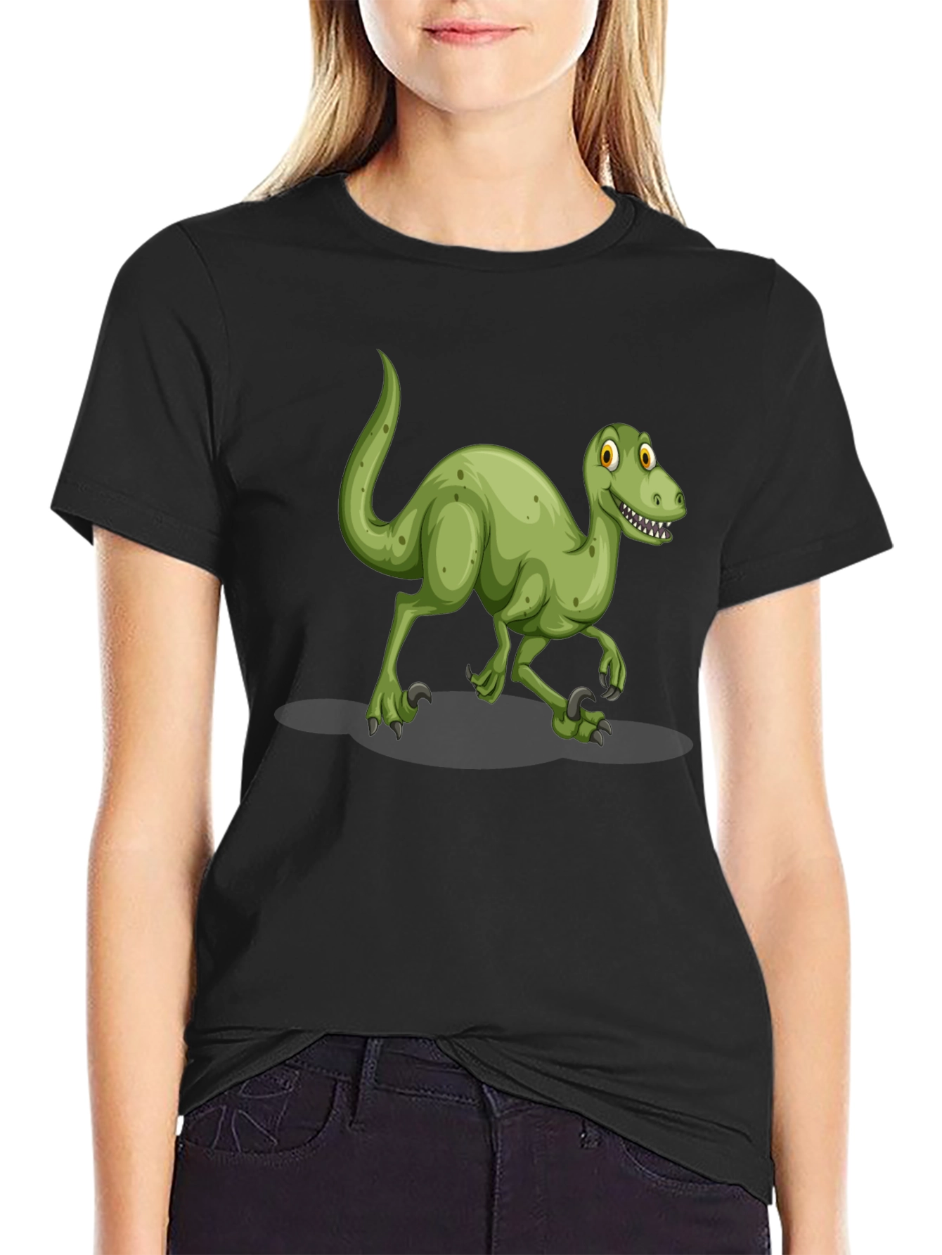 Dinosaur Graphic T-Shirt - Black
